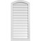 Ekena Millwork Arch Top Surface Mount PVC Gable Vent: Functional, w/ 2"W x 2"P Brickmould Sill Frame, 20"W x 42"H GVPAR20X4203SF - alternate 1